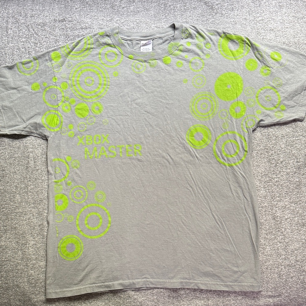 Vintage XBOX 360 Master Gray and Green Men's XL Shirt